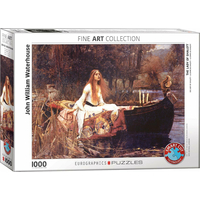 EUROGRAPHICS Puzzle Paní ze Shalott 1000 dílků