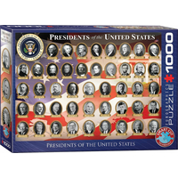 EUROGRAPHICS Puzzle Prezidenti Spojených Států Amerických 1000 dílků
