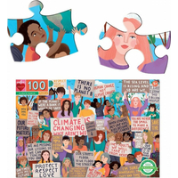 EEBOO Puzzle Protest za ochranu klimatu 100 dílků