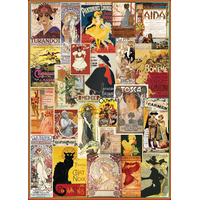 EUROGRAPHICS Puzzle Vintage plakáty z opery a divadla 1000 dílků