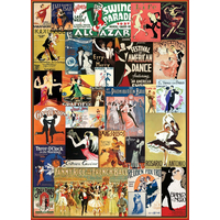 EUROGRAPHICS Puzzle Vintage plakáty z tanečních sálů 1000 dílků