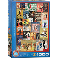 EUROGRAPHICS Puzzle Vintage plakáty z tanečních sálů 1000 dílků