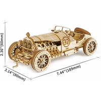 ROBOTIME Rokr 3D dřevěné puzzle Vůz Grand Prix 220 dílků