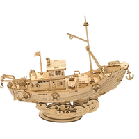 ROBOTIME Rolife 3D dřevěné puzzle Rybářská loď 104 dílků