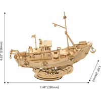 ROBOTIME Rolife 3D dřevěné puzzle Rybářská loď 104 dílků
