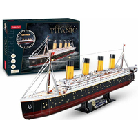 CUBICFUN Svítící 3D puzzle Titanic 266 dílků