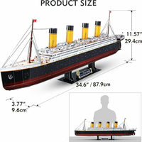 CUBICFUN Svítící 3D puzzle Titanic 266 dílků