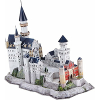 CUBICFUN Svítící 3D puzzle Zámek Neuschwanstein 128 dílků