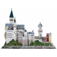 CUBICFUN Svítící 3D puzzle Zámek Neuschwanstein 128 dílků