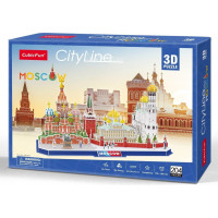 CUBICFUN 3D puzzle CityLine panorama: Moskva 204 dílků