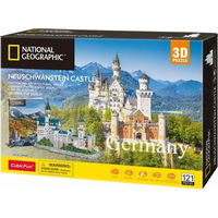 CUBICFUN 3D puzzle National Geographic: Neuschwanstein 121 dílků