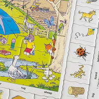 LARSEN Puzzle Angličtina 4: Prázdniny na venkově 70 dílků