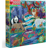 EEBOO Čtvercové puzzle Planeta Země 1000 dílků