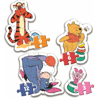 CLEMENTONI Moje první puzzle Medvídek Pú 4v1 (2,3,4,5 dílků)