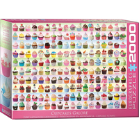 EUROGRAPHICS Puzzle Barevné dortíky (Cupcakes) 2000 dílků