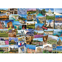 EUROGRAPHICS Puzzle Světoběžník - Francie 1000 dílků