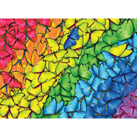 EUROGRAPHICS Puzzle v plechové krabičce Motýlí duha 1000 dílků