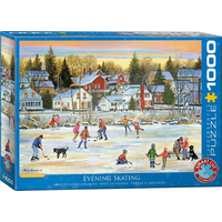 EUROGRAPHICS Puzzle Večerní bruslení 1000 dílků