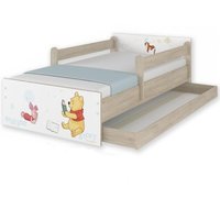 Dětská postel MAX Disney - MEDVÍDEK PÚ I 160x80 cm - SE ŠUPLÍKEM