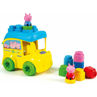 CLEMENTONI SOFT CLEMMY Školní autobus Prasátko Peppa s 8 kostkami