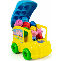 CLEMENTONI SOFT CLEMMY Školní autobus Prasátko Peppa s 8 kostkami
