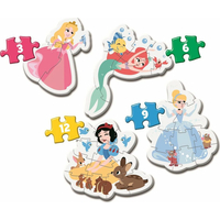 CLEMENTONI Moje první puzzle Disney princezny 4v1 (3,6,9,12 dílků)