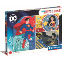 CLEMENTONI Puzzle DC Comics 3x48 dílků
