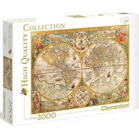 CLEMENTONI Puzzle Historická mapa světa 2000 dílků