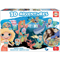 EDUCA 3D puzzle Království mořských víl 63 dílků
