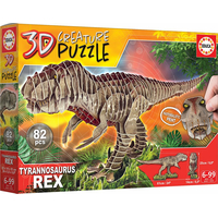 EDUCA 3D puzzle T-Rex 82 dílků
