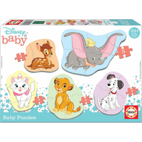 EDUCA Baby puzzle Disney zvířata 2, 5v1 (3-5 dílků)