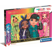 CLEMENTONI Brilliant puzzle Rainbow High: Jade, Krystal, River a Stella 104 dílků
