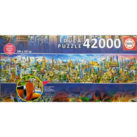 EDUCA Puzzle Kolem světa 42000 dílků