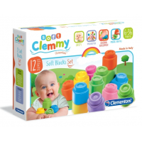 CLEMENTONI SOFT CLEMMY Sada 12 měkkých kostek