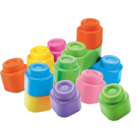 CLEMENTONI SOFT CLEMMY Sada 12 měkkých kostek