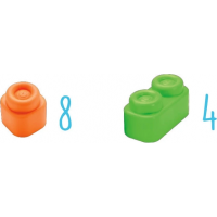 CLEMENTONI SOFT CLEMMY Sada 12 měkkých kostek