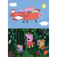 EDUCA Dřevěné puzzle Prasátko Peppa 2x16 dílků