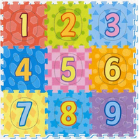 SUN TA TOYS Pěnové puzzle Barevná čísla (29x29)