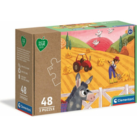 CLEMENTONI Play For Future Puzzle Zvířata na farmě 3x48 dílků