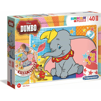CLEMENTONI Obří podlahové puzzle Dumbo 40 dílků
