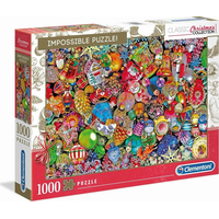 CLEMENTONI Puzzle Impossible: Třpytivé Vánoce 1000 dílků