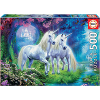 EDUCA Puzzle Jednorožci v lese 500 dílků