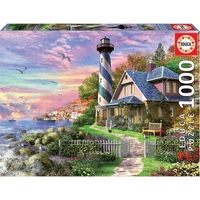 EDUCA Puzzle Maják v zátoce Rock Bay 1000 dílků