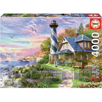 EDUCA Puzzle Maják v zátoce Rock Bay 4000 dílků