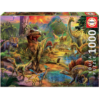 EDUCA Puzzle Území dinosaurů 1000 dílků