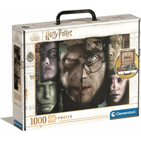 CLEMENTONI Puzzle v kufříku Harry Potter: Tváře kouzelníků 1000 dílků
