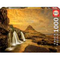 EDUCA Puzzle Vodopád Kirkjufell, Island 1000 dílků