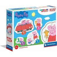 CLEMENTONI Moje první puzzle Prasátko Peppa 4v1 (3,6,9,12 dílků)