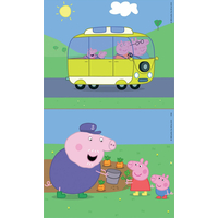 EDUCA Dřevěné puzzle Prasátko Peppa 2x9 dílků