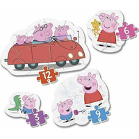 CLEMENTONI Moje první puzzle Prasátko Peppa 4v1 (3,6,9,12 dílků)